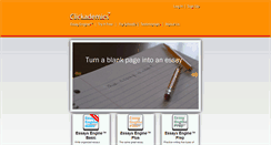 Desktop Screenshot of clickacademics.com